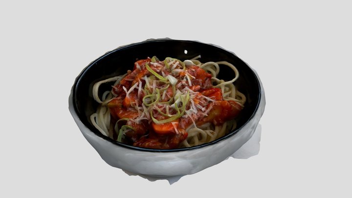 Noodles Vegetable Sugo 3D Model
