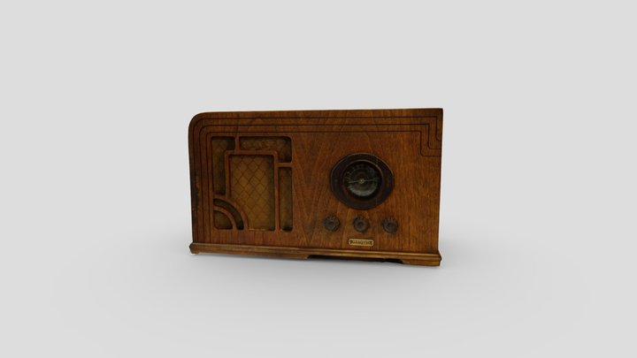 Vintage Tube Radio from the 1930s 3D Model