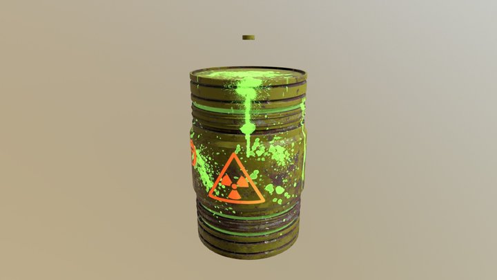 Radioactive Barrel 3D Model