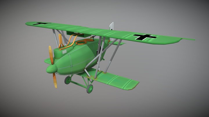 1DAE16_Van_Melkebeke_Jordy_GameArtPlane 3D Model