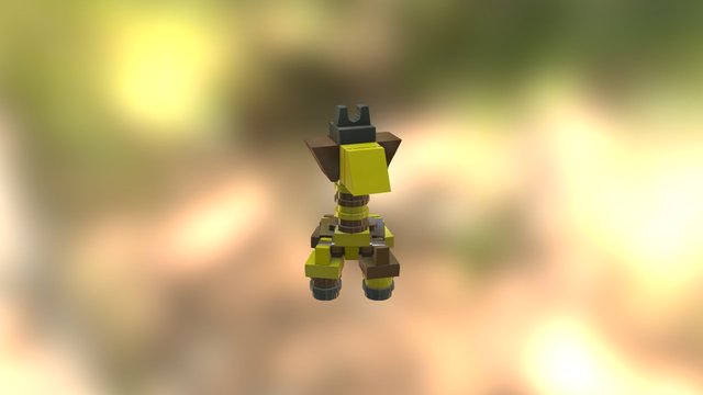Giraffe Pet 3D Model