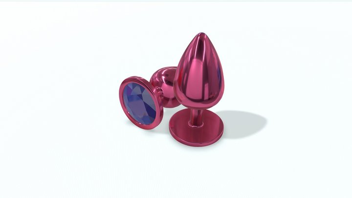 Butt Plug With Crystal 3D Model