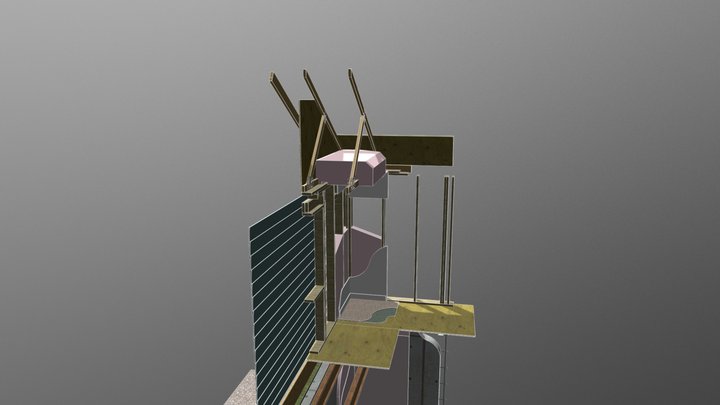 Sample Corner of Building 3D Model
