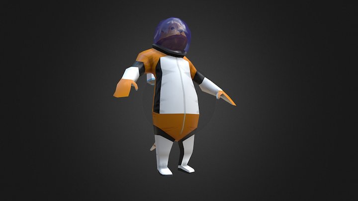 Brian, space bear, is dabbing 3D Model