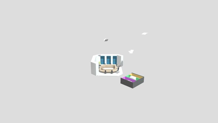 5 City Final Swoosh Green 3D Model