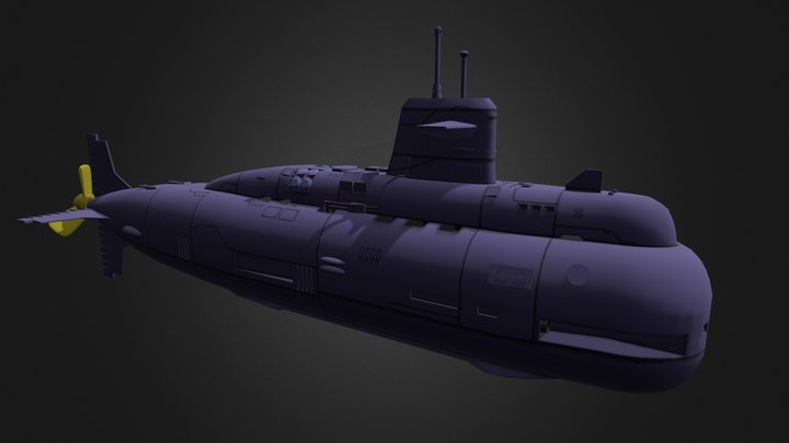 Barracuda (enemy ship) 3D Model