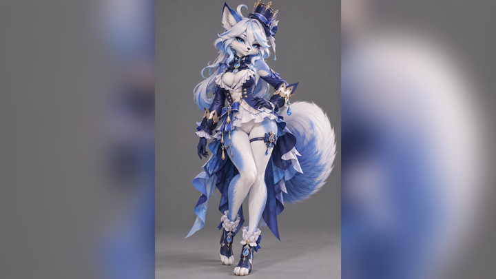 Furina (Genshin Impact) Furry 3D Model