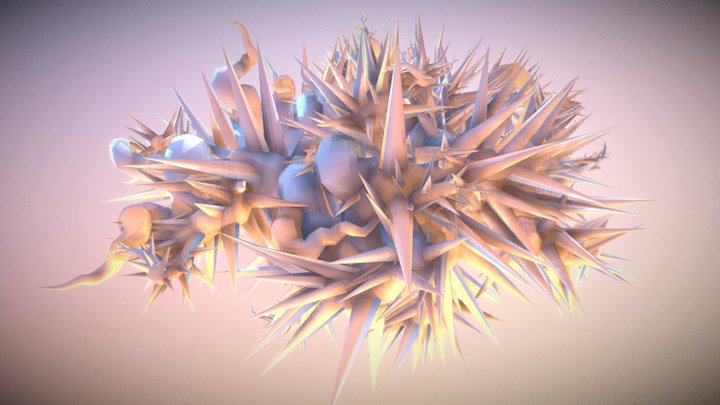 Spiky Plant 3D Model