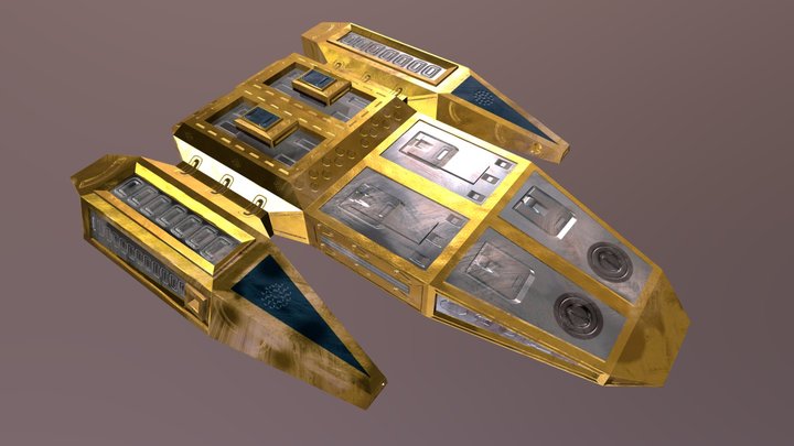 Cybership 3D Model