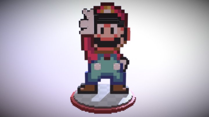 Mario - Super Mario World (amiibo) 3D Model