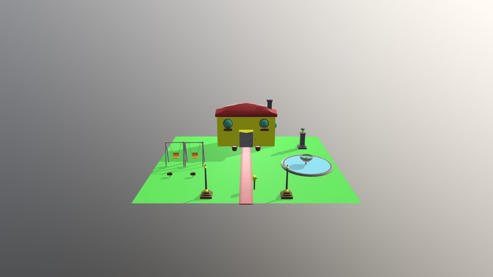 Mycartoonhouse 3D Model