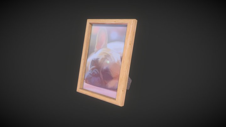 Dog Picture Frame 3D Model