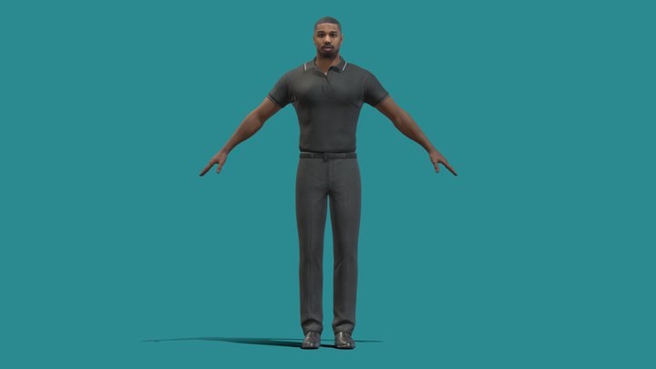 513-T Pose 3D Model