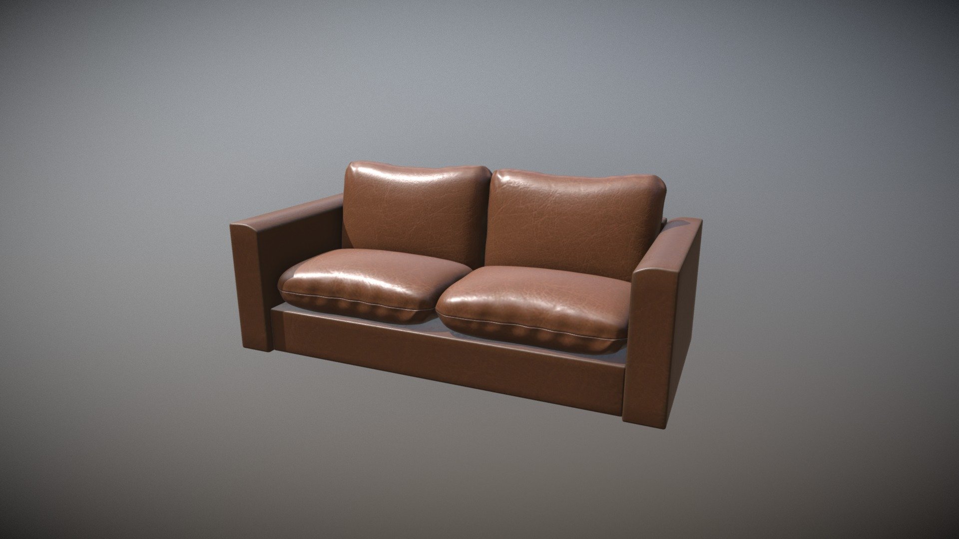 Leather couch - Download Free 3D model by Vegar Svenning (@Svenning ...