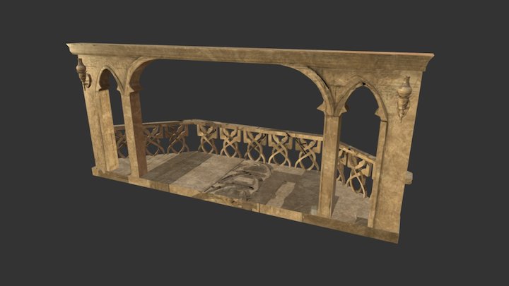 Imladris Balcony - High Elf 3D Model