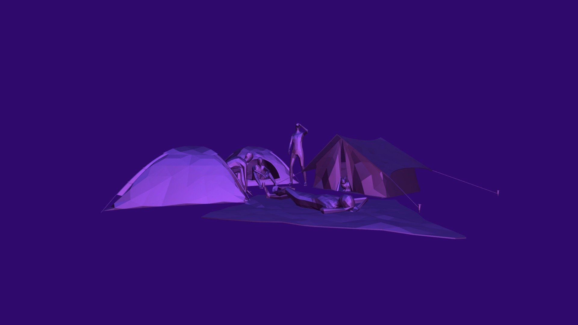 Black Valley - Camping ground — Sketchfab embed 3D viewer