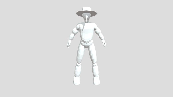 Plague Doctor Boxing 002 3D Model