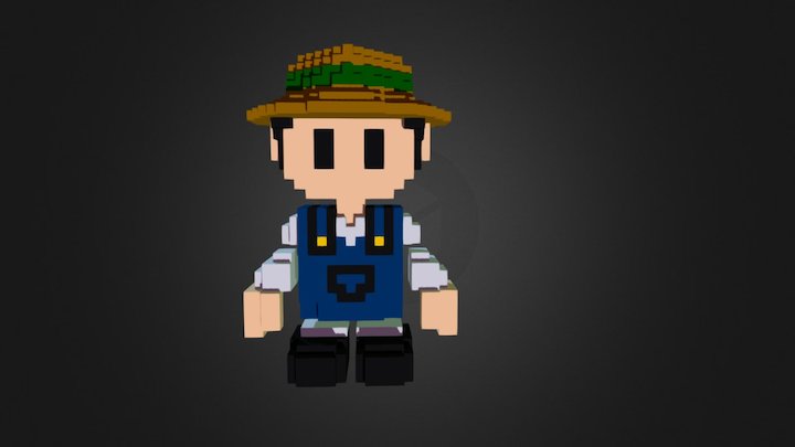 Farmer 3D Model