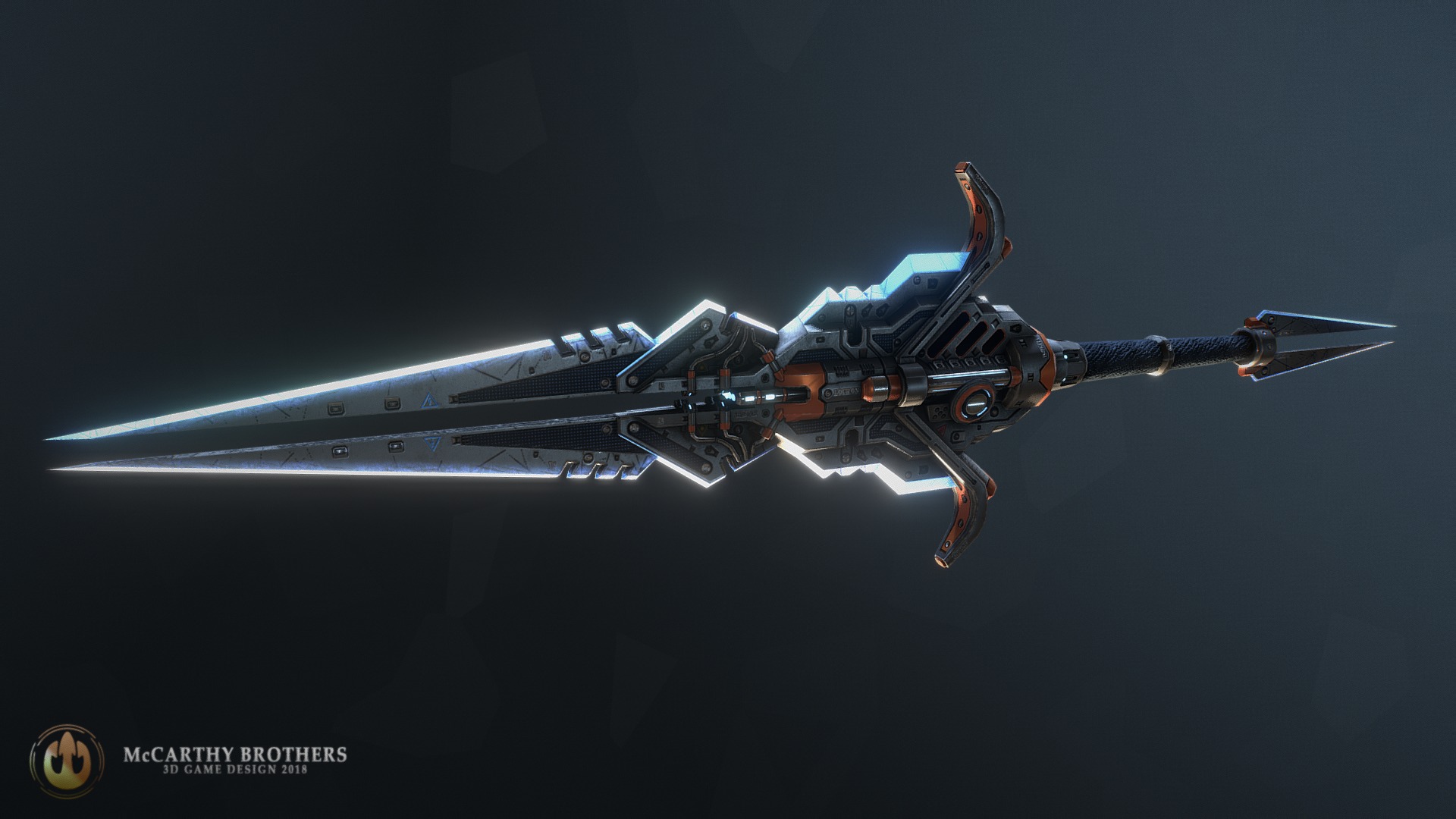 3D model Gunblade - This is a 3D model of the Gunblade. The 3D model is about a drone flying in the sky.