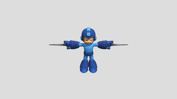 Mega Man from SSBF3DS because yeah again 3D Model