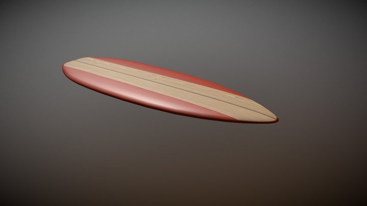 Surf Board 3D Model
