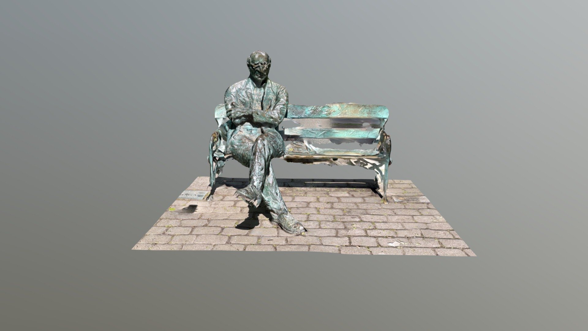 Patrick Kavanagh statue in Dublin