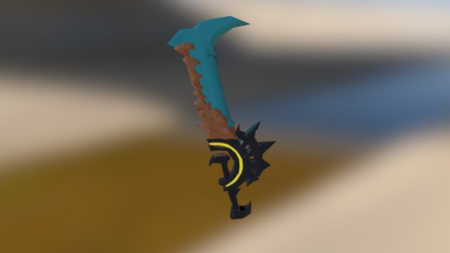 1000 Tris Weapon 3D Model