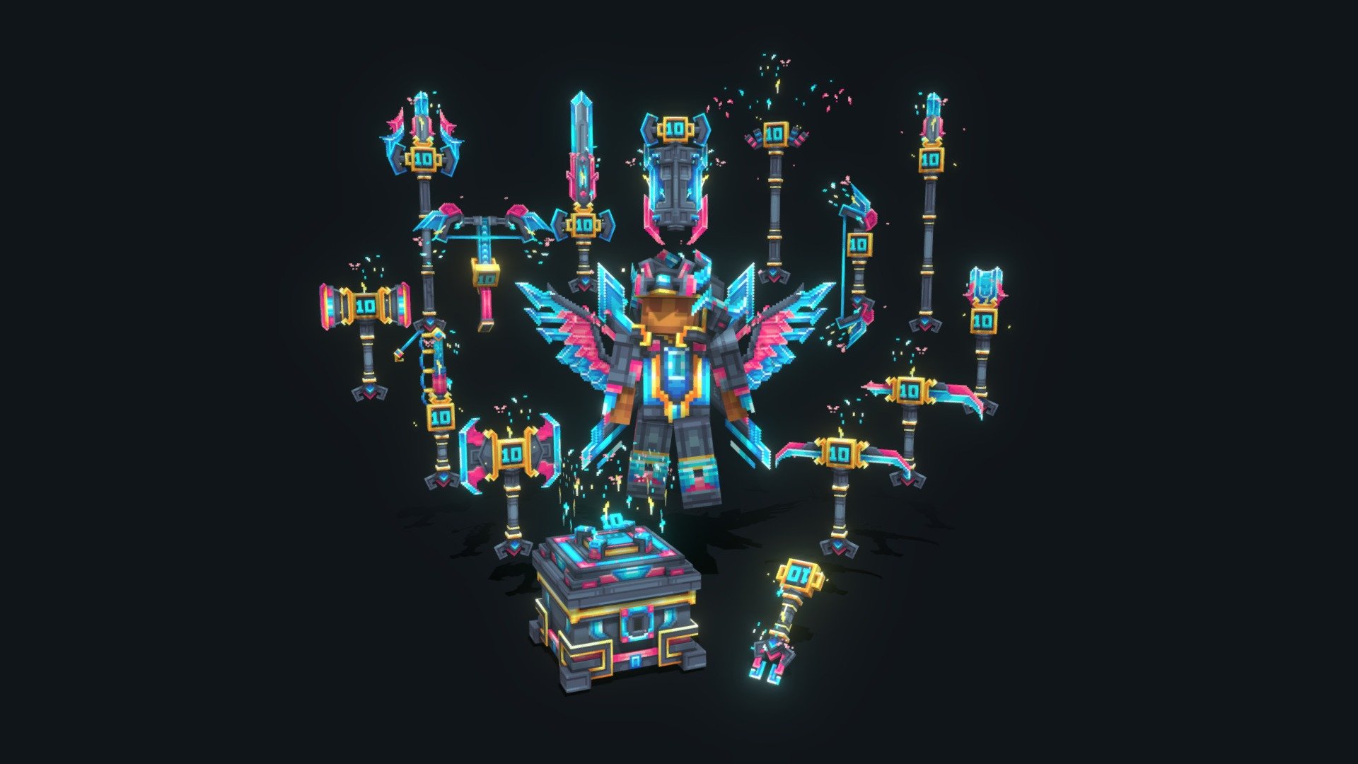 HNY2026 Animated Weapons and Tools Set (64x) - MCModels