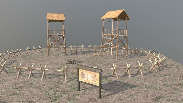 Draft textures - XYZ homewok 3D Model