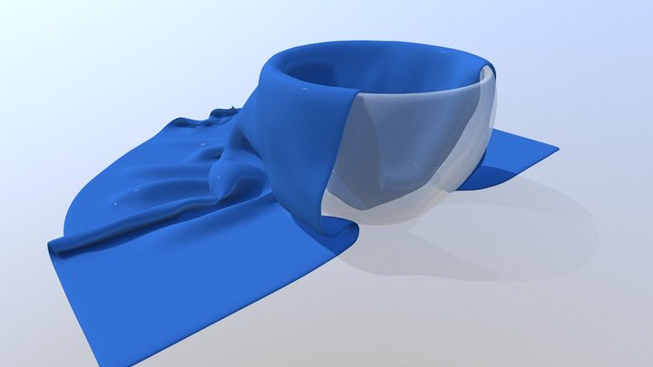 Glass & cloth 3D Model