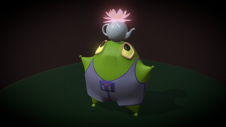Frog Pedro 3D Model