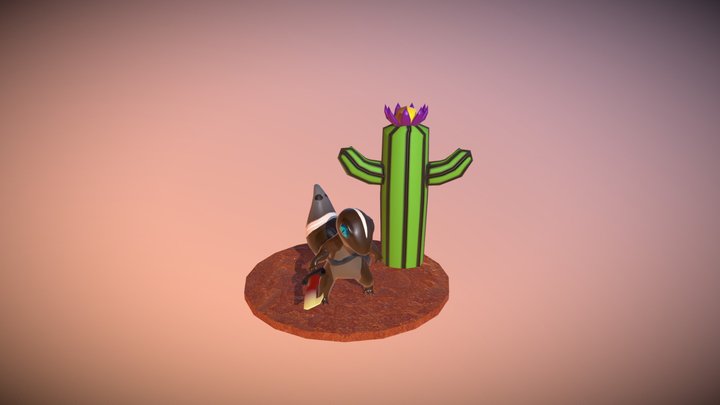 Gecko Thief 3D Model