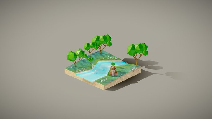 Diorama | Modelado para videojuegos Android 3D Model