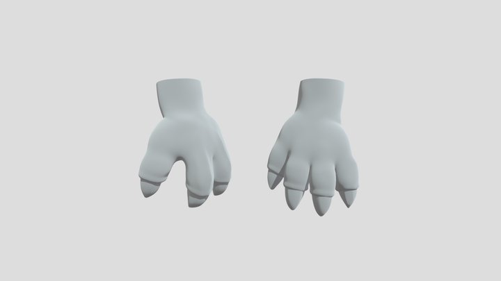 Clawed Hand 3D Model