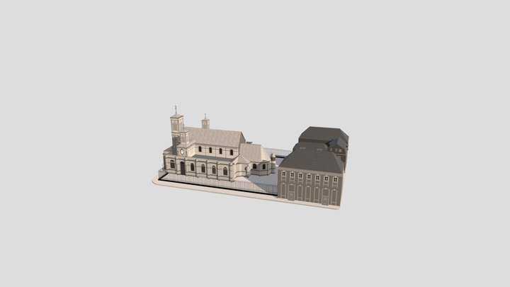 Le Havre (France)_Église Saint-François 3D Model