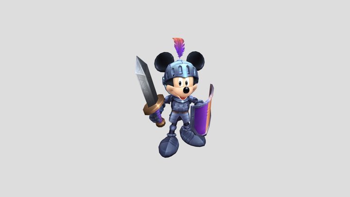 Handpainted Medieval Mickey 3D Model