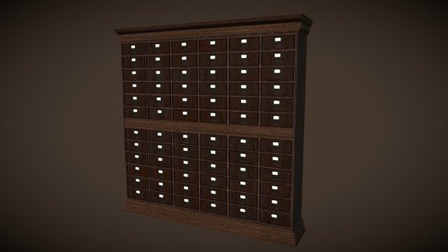 Office file cabinet (prateleira de escritório) 3D Model