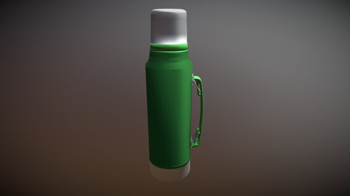 Vintage Thermos 3D Model