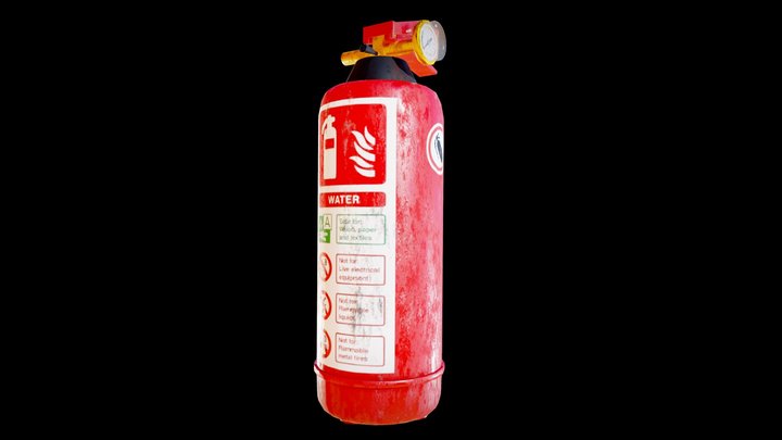 Fire Extinguisher 3D Model