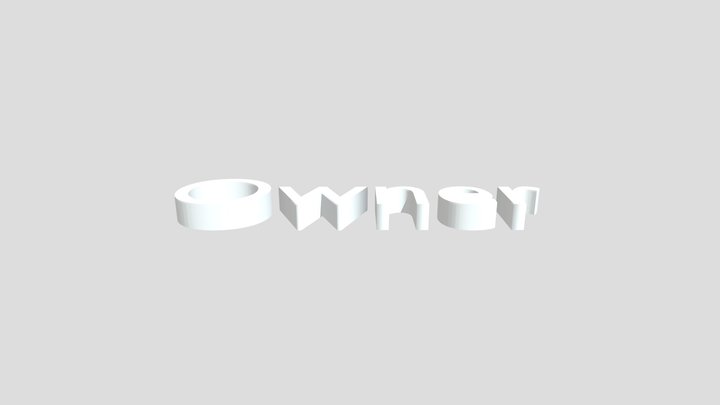 Owner model FOR ur gtag fan game 3D Model