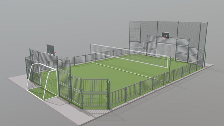 Multisport field 3D Model