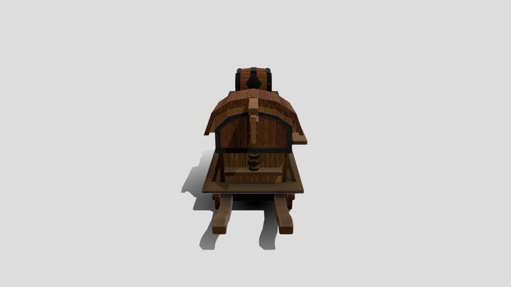Fantasy Wagon 3D Model