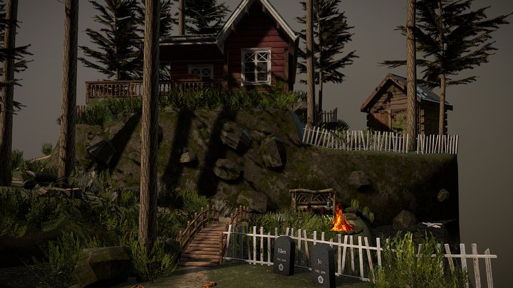 DAE Diorama - Forest Loner 3D Model