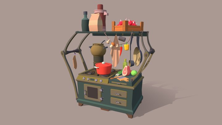 XYZ Homework 6 Kitchen 3D Model