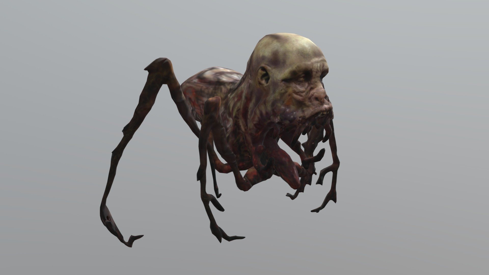 Araña Mutante low poly