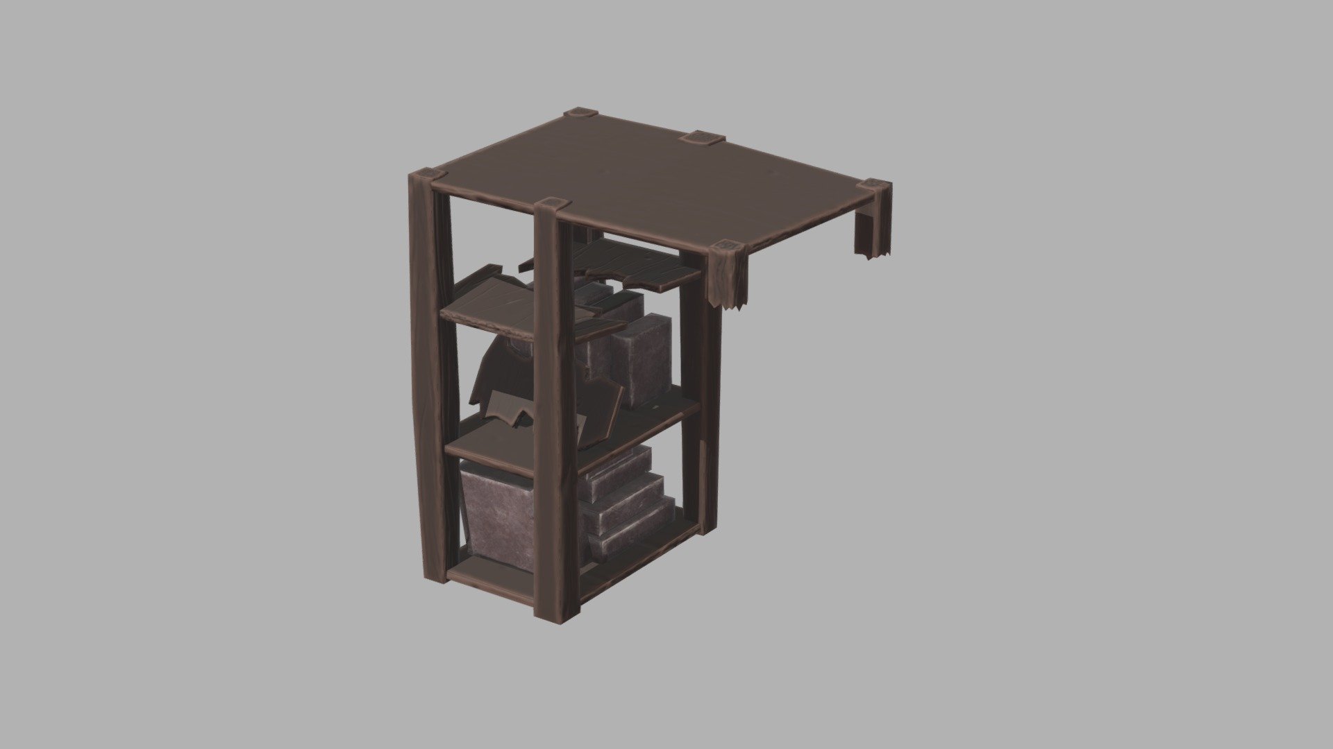 Broken Shelf B 3D model by NoaDP [e2cfdb4] Sketchfab