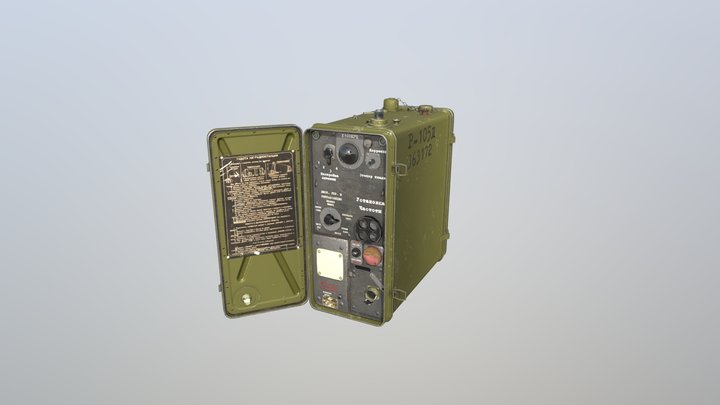 R-105 Field Radio 3D Model
