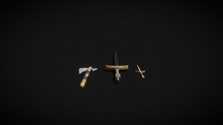 Assorted Weaponary 3D Model