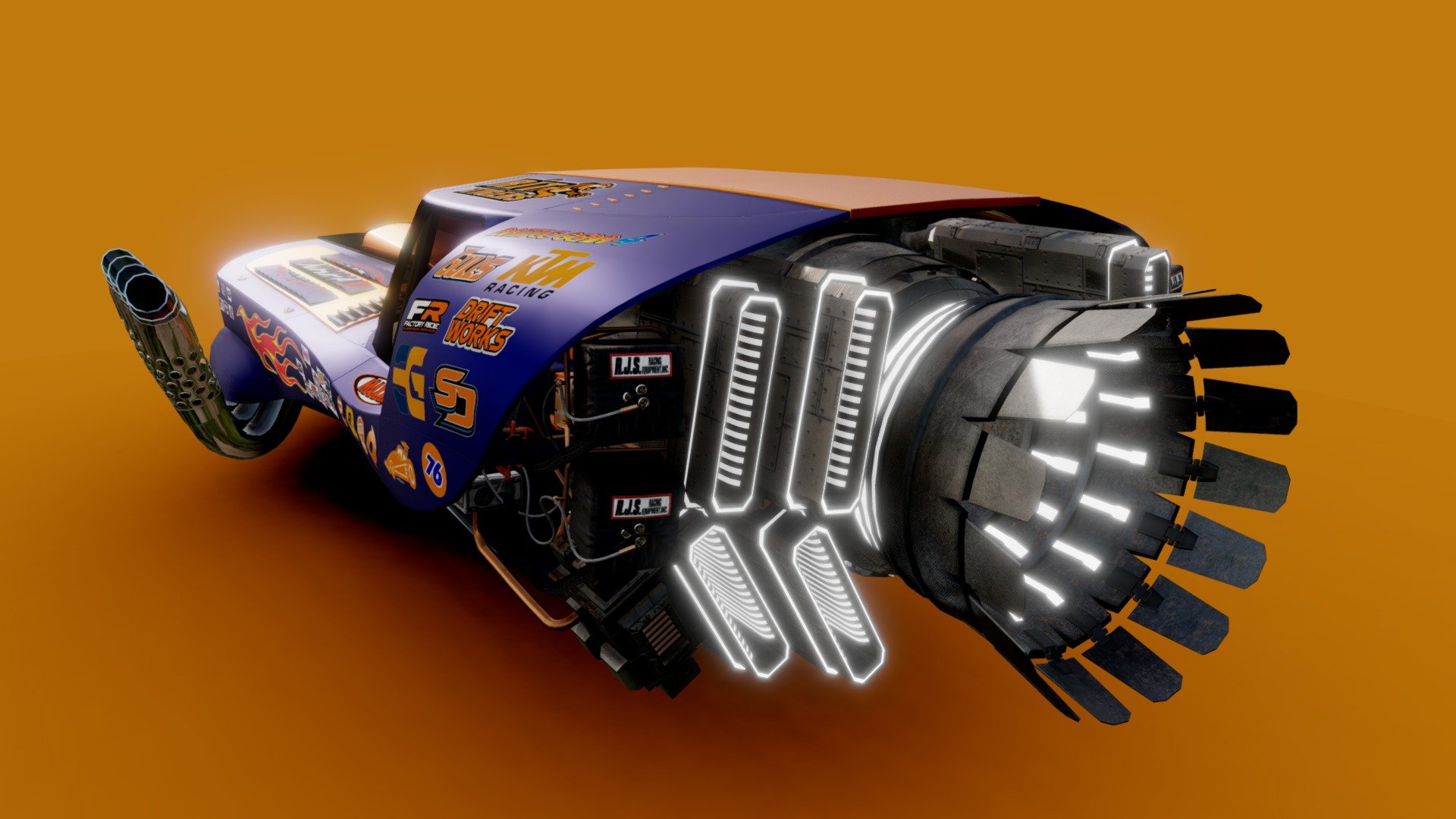 Drag racing Dodge Charger hover (Concept)