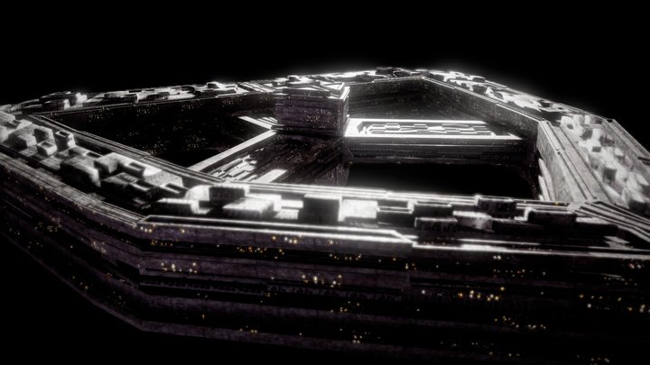 The Star Prison (Basemesh&Greebles) 3D Model